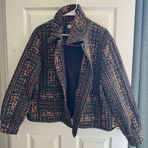 Boden Quilted Floral Bomber